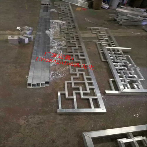 【仿古焊接屏风铝方通栅栏金属建筑装修装饰材料】-